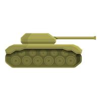 militär tank ikon tecknad serie vektor. krig armén vektor