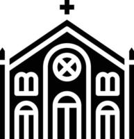 kirche religiös christus beten gebäude - solide ikone vektor