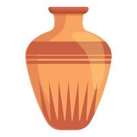 Amphora-Keramik-Ikone, Cartoon-Stil vektor