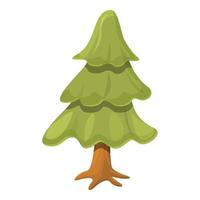 Weihnachtsbaum-Symbol, Cartoon-Stil vektor