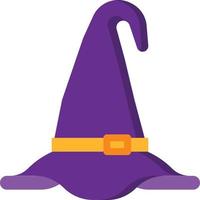 Hut-Zauberer-Hexe-Magie-Halloween - flaches Symbol vektor