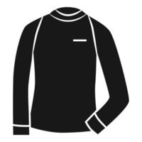 Thermopullover-Symbol, einfacher Stil vektor