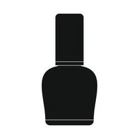 Nagellackflasche schwarz einfaches Symbol vektor