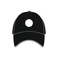 baseboll hatt svart enkel ikon vektor