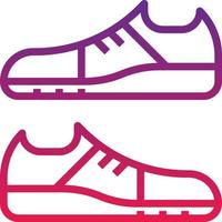 Schuh, Laufschuhe, Sneaker, Mode, Diät - Verlaufssymbol vektor