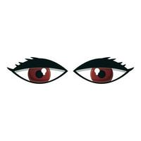 Make-up-Augen-Symbol, Cartoon-Stil vektor