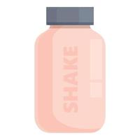 Shake-Protein-Glas-Symbol-Cartoon-Vektor. Zucker essen vektor