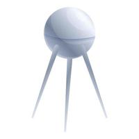 Raumkugel-Satellitensymbol, Cartoon-Stil vektor