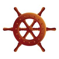 Navy Ship Wheel Icon, Cartoon-Stil vektor