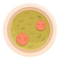 grüne suppe symbol cartoon vektor. Essen Mahlzeit vektor