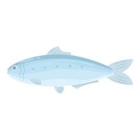 tonfisk fisk ikon tecknad serie vektor. hav mat vektor