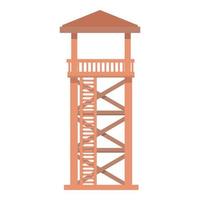 Strand Rettungsschwimmer Turm Symbol Cartoon Vektor. Sicherheit bewachen vektor