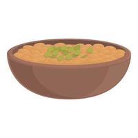 Bohnen-Essen-Symbol-Cartoon-Vektor. japanisches Essen vektor