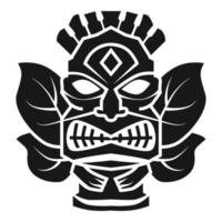 Hawaii-Gott-Idol-Ikone, einfacher Stil vektor