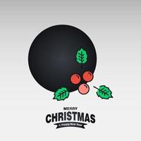 frohe weihnachtskarte mit kreativem design und hellem hintergrundvektor vektor