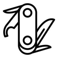 Lagermesser-Symbol, Umrissstil vektor