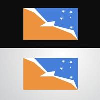 feuerland provinz argentinien flaggenbanner design vektor
