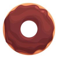 Kakao-Donut-Symbol Cartoon-Vektor. Praline vektor