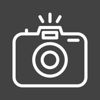 Symbol für umgekehrte Kameralinie fotografieren vektor