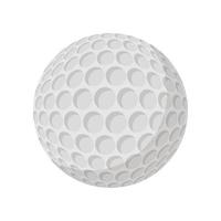 Golfball-Cartoon-Symbol vektor