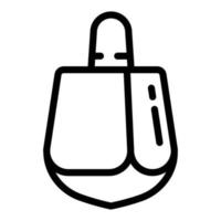 Dreidel-Symbol, Umrissstil vektor