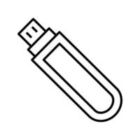 Einzigartiges Vektorsymbol für USB-Laufwerk vektor