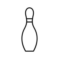 unik bowling stift vektor ikon