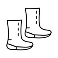 einzigartiges Stiefel-Vektorsymbol vektor