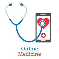 medizin online-illustration. vektor