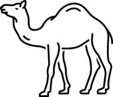 Liniensymbol für Kamel vektor