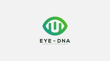 DNA-Auge-Symbol-Logo-Design-Element vektor