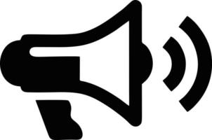 Lautsprecher-Sound-Symbol auf dem weißen Hintergrund vektor