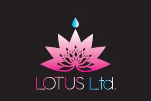 Lotus-Logo-Design für Unternehmen vektor