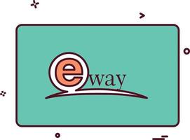 Eway-Designkartenvektor vektor