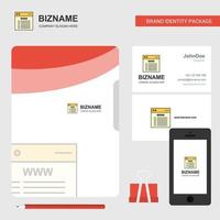 Website-Business-Logo-Datei-Cover-Visitenkarte und mobile App-Design-Vektor-Illustration vektor