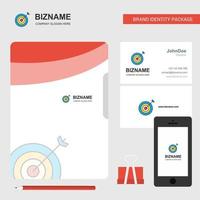 dart business logo file cover visitenkarte und mobile app design vektorillustration vektor