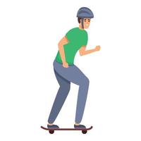 skateboard extrem skydd ikon, tecknad serie stil vektor