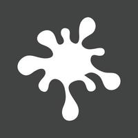 Paint Splash Glyphe umgekehrtes Symbol vektor