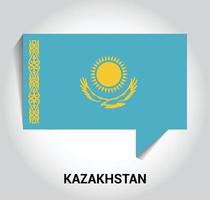 kasachstan flag design vektor