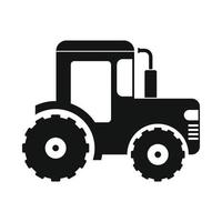 Traktorsymbol schwarz vektor