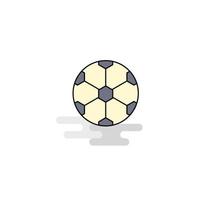 platt fotboll ikon vektor