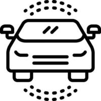 Liniensymbol für Auto vektor