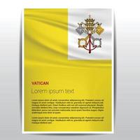 Vatikan-Flaggen-Design-Vektor vektor