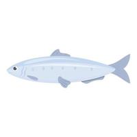 sardin fisk ikon tecknad serie vektor. hav mat vektor
