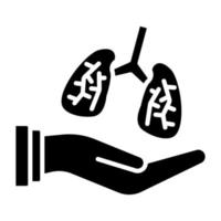 organ donation ikon stil vektor
