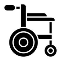 Rollstuhl-Icon-Stil vektor