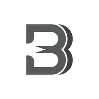 b-Buchstabe-Logo-Vektor-Illustration vektor