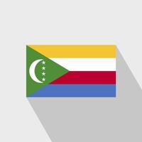 demokratisk republik av de kongo flagga lång skugga design vektor