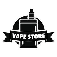 vape neues Ladenlogo, einfacher Stil vektor