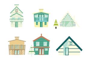 Pastell Chalet Vector